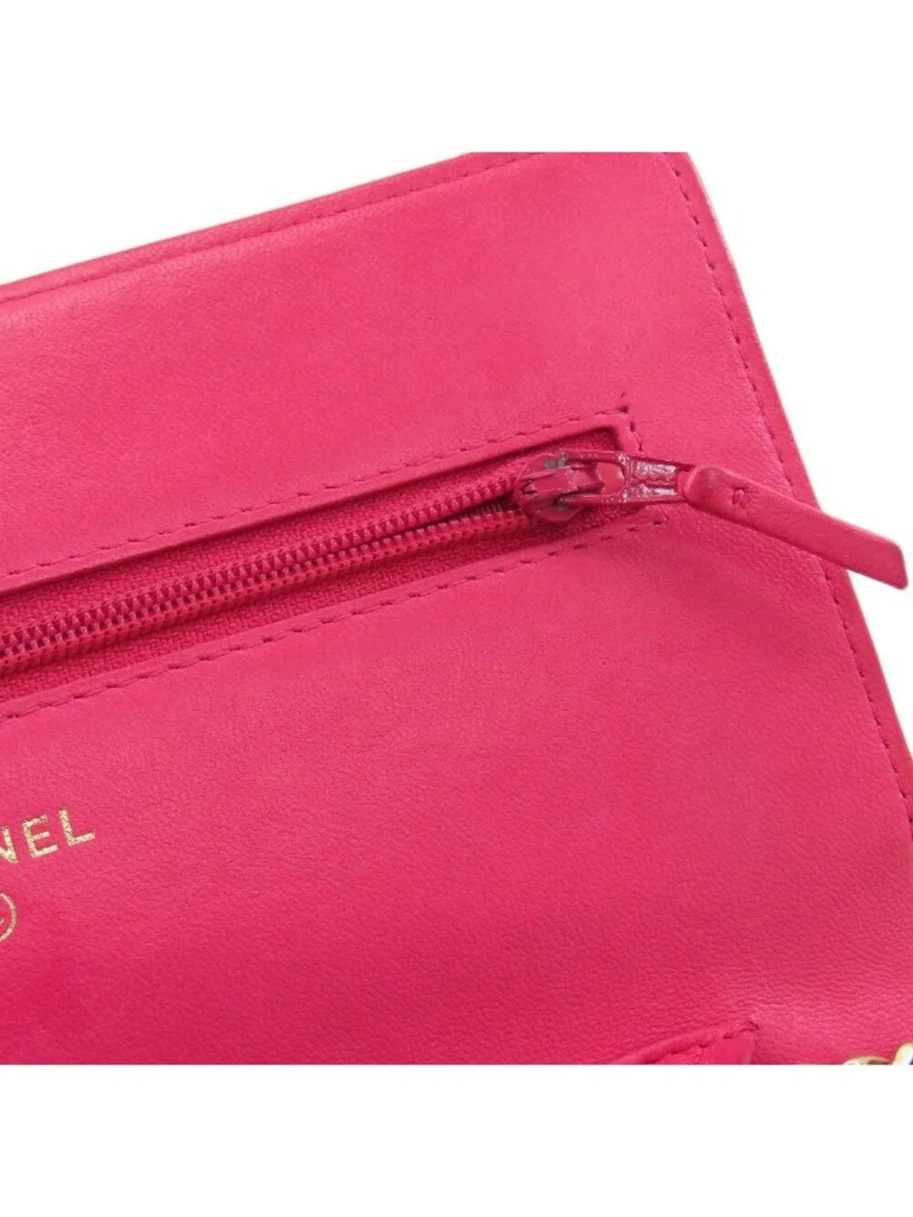 Chanel Chain Wallet Quilted Gold Shoulder Bag Lambskin